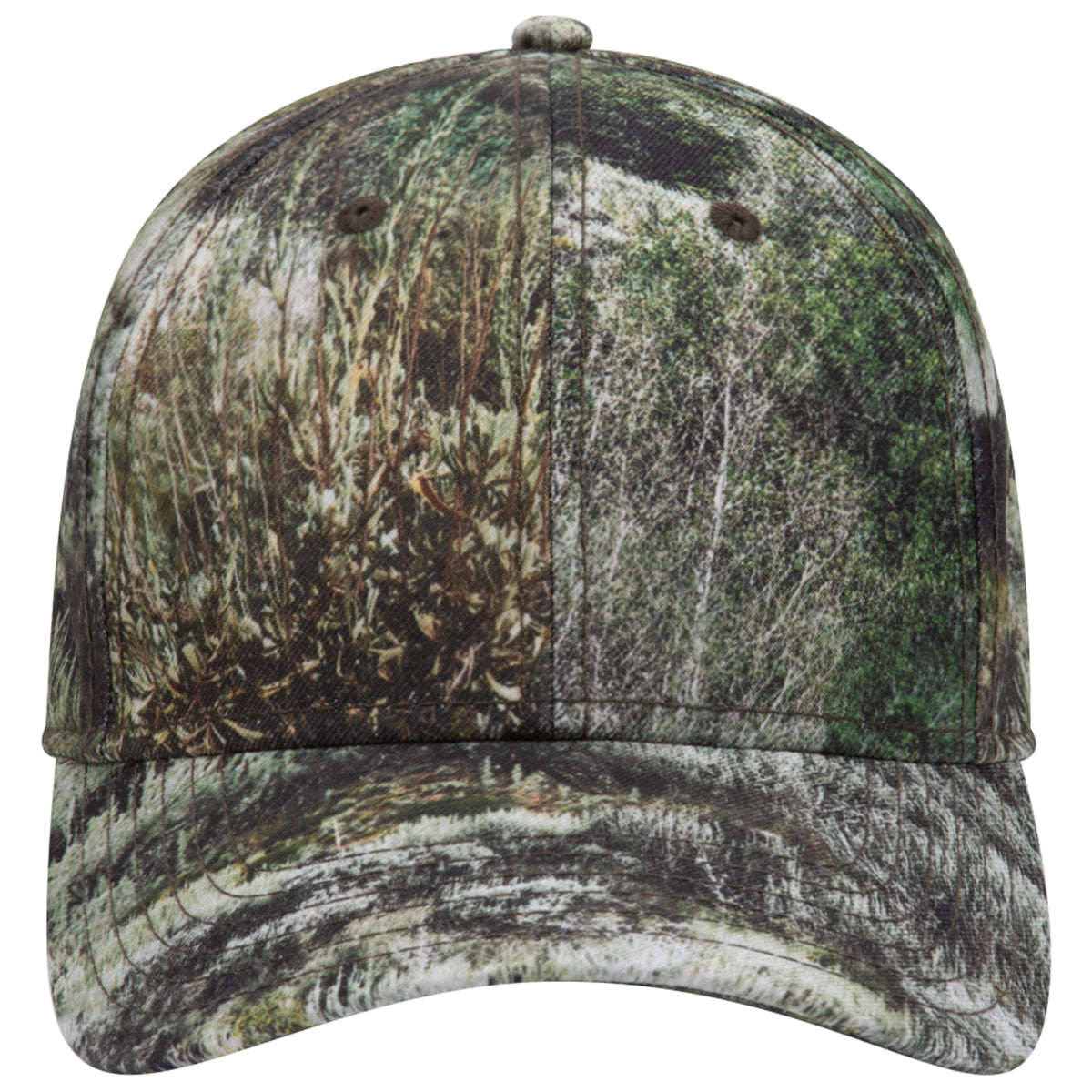 OTTO CAP Mossy Oak Camouflage Superior Polyester Twill 6 Panel Low Profile Baseball Cap OTTO 171-1295 Otto Cap MO5 - Mountain Country Range OSFM - Adult