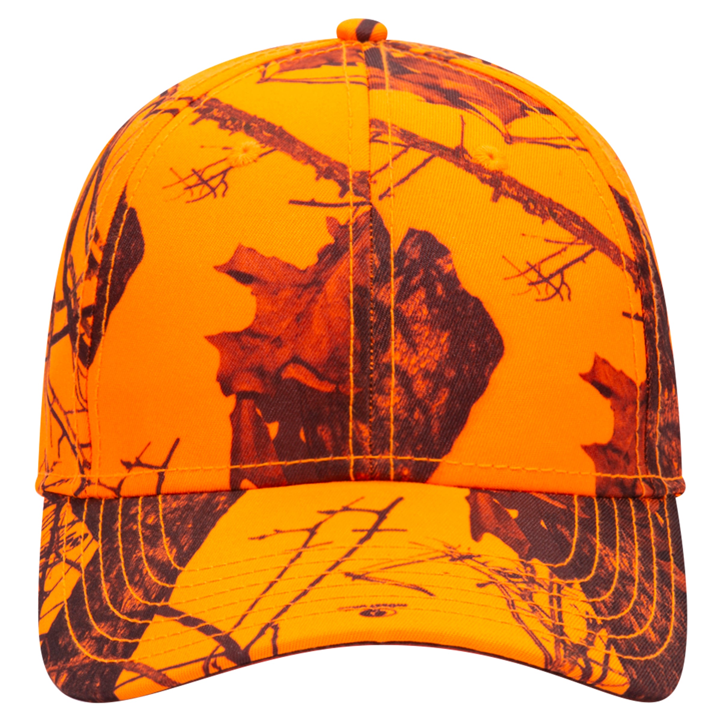 OTTO CAP Mossy Oak Camouflage Superior Polyester Twill 6 Panel Low Profile Baseball Cap OTTO 171-1295 Otto Cap MO6 - Blaze OSFM - Adult