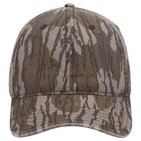 OTTO CAP Mossy Oak Camouflage Garment Washed 6 Panel Low Profile Baseball Cap OTTO 171-1296 Otto Cap MO11 - Bottomland OSFM - Adult