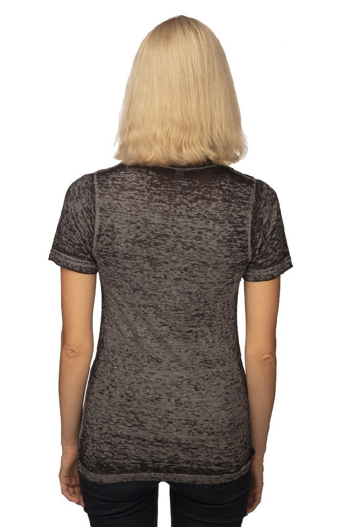 Royal Apparel 17151BO Unisex Burnout Wash Tee - Charcoal
