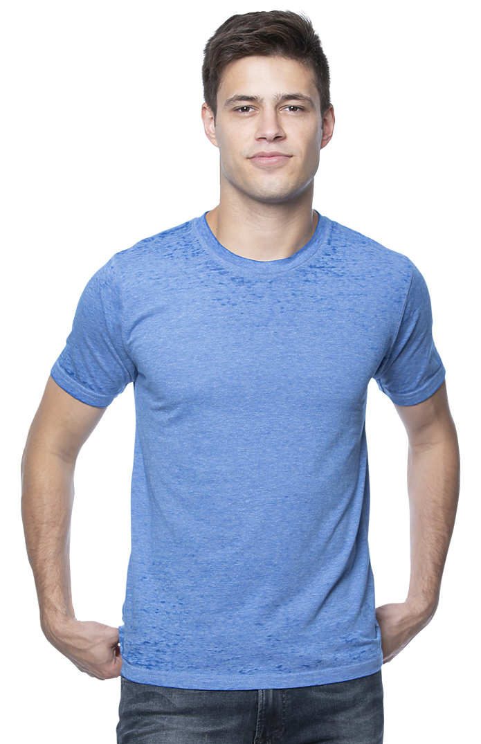Royal Apparel 17151BO Unisex Burnout Wash Tee - Royal