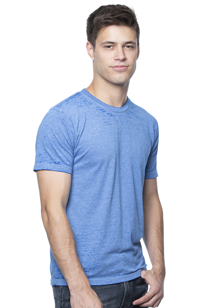 Royal Apparel 17151BO Unisex Burnout Wash Tee - Royal