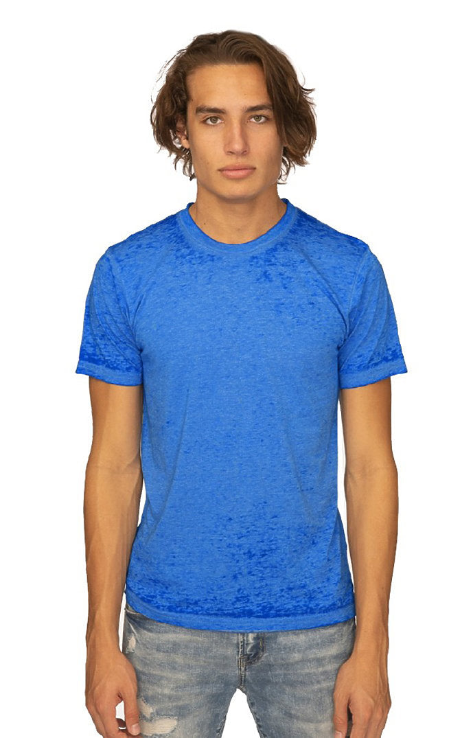 Royal Apparel 17151BO Unisex Burnout Wash Tee - Royal