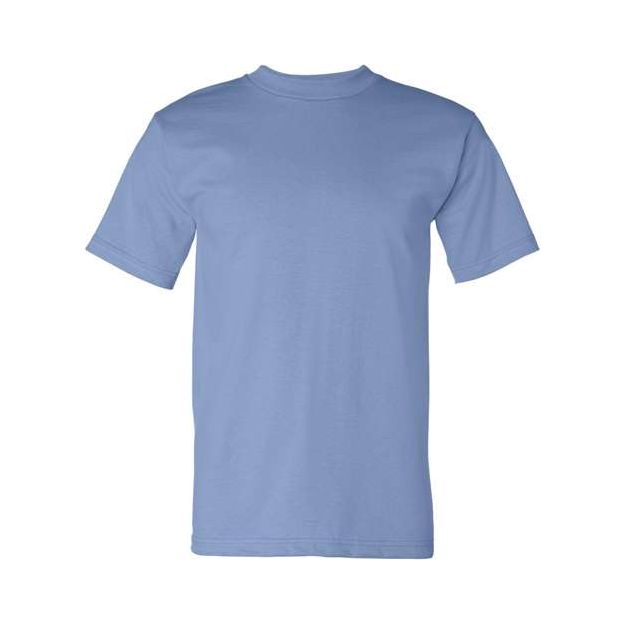 Bayside USA-Made Heavyweight T-Shirt - Carolina Blue - Bayside 5100 Bayside