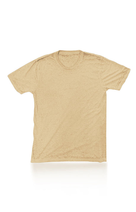 Royal Apparel 17151BO Unisex Burnout Wash Tee - Champagne
