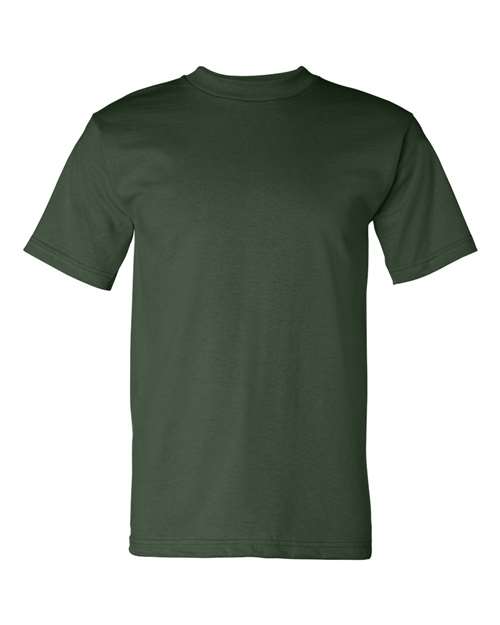 Bayside USA-Made Heavyweight T-Shirt - Forest Green - Bayside 5100 Bayside Forest Green S