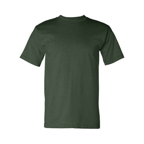 Bayside Unisex USA-Made Heavyweight T-Shirt - Forest Green - Bayside 5100 Bayside Forest Green S