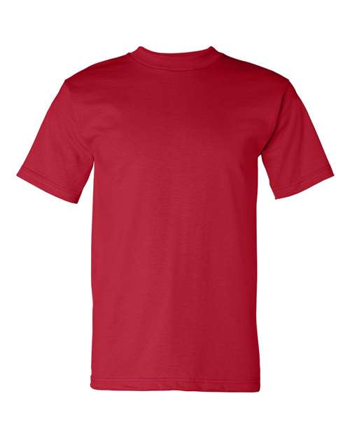 Bayside USA-Made Heavyweight T-Shirt - Red - Bayside 5100 Bayside Red S