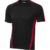 Mens Colorblock Competitor Tee DRI-EQUIP X-Small Black/True Red
