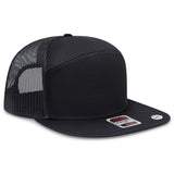 OTTO CAP® OTTO SNAP 7 Panel Pro Style Mesh Back Trucker Snapback Hat OTTO 172-1298