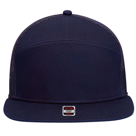 OTTO CAP "OTTO SNAP" 7 Panel Mesh Back Trucker Snapback Hat OTTO 172-1298 Otto Cap 004 - Navy OSFM - Adult