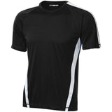 Mens Colorblock Competitor Tee DRI-EQUIP X-Small Black/White