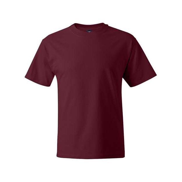 Hanes Beefy-T® T-Shirt - Cardinal - Hanes 5180 Hanes Cardinal 4XL