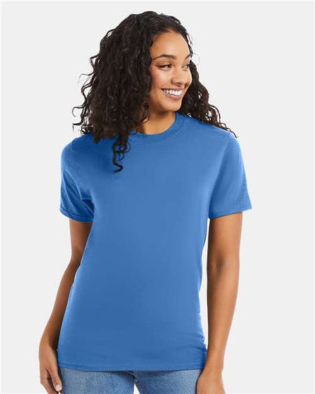 Hanes Beefy-T® T-Shirt - Carolina Blue - Hanes 5180 Hanes Carolina Blue S