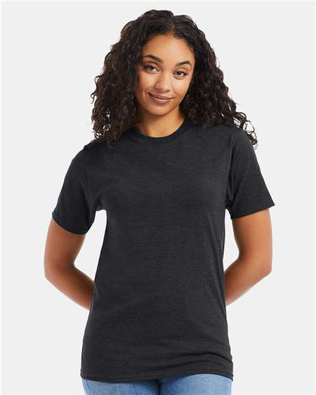 Hanes Beefy-T® T-Shirt - Charcoal Heather - Hanes 5180 Hanes Charcoal Heather S