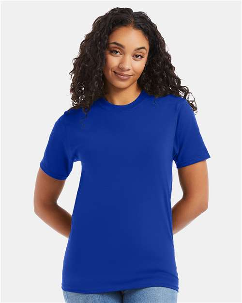 Hanes Beefy-T® T-Shirt - Deep Royal - Hanes 5180 Hanes Deep Royal S