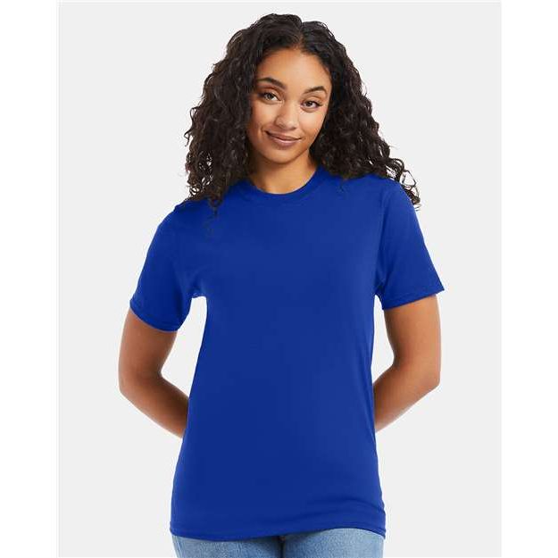 Hanes Beefy-T® T-Shirt - Deep Royal - Hanes 5180 Hanes Deep Royal S