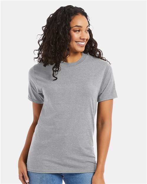 Hanes Beefy-T® T-Shirt - Light Steel - Hanes 5180 Hanes Light Steel S