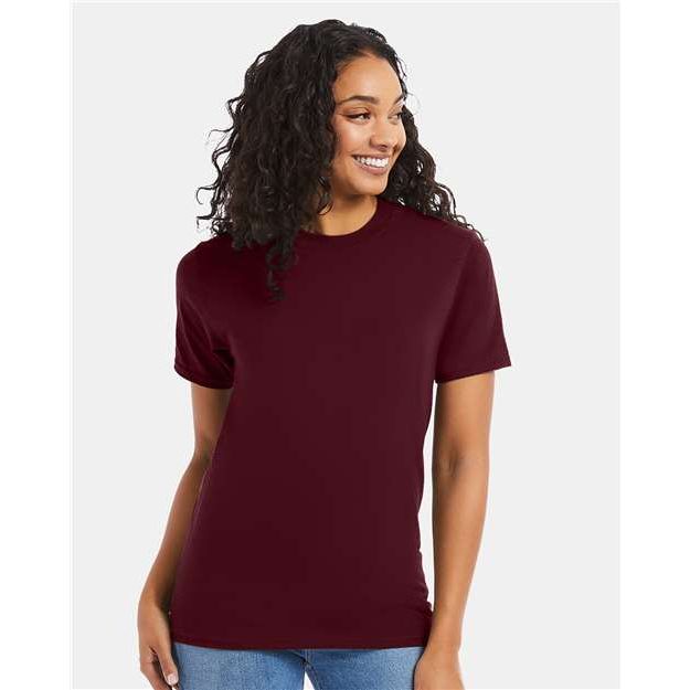 Hanes Beefy-T® T-Shirt - Maroon - Hanes 5180 Hanes Maroon S