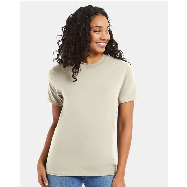 Hanes Beefy-T® T-Shirt - Natural - Hanes 5180 Hanes Natural S