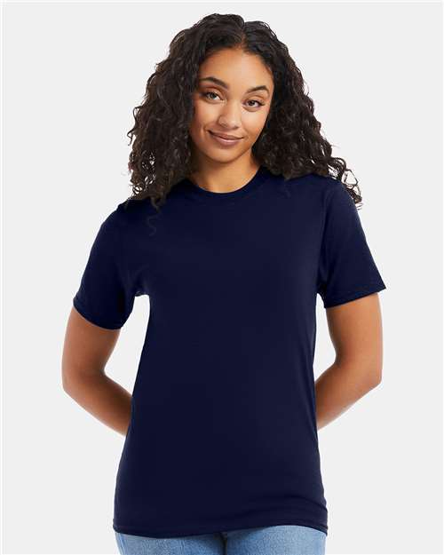 Hanes Beefy-T® T-Shirt - Navy - Hanes 5180 Hanes Navy S