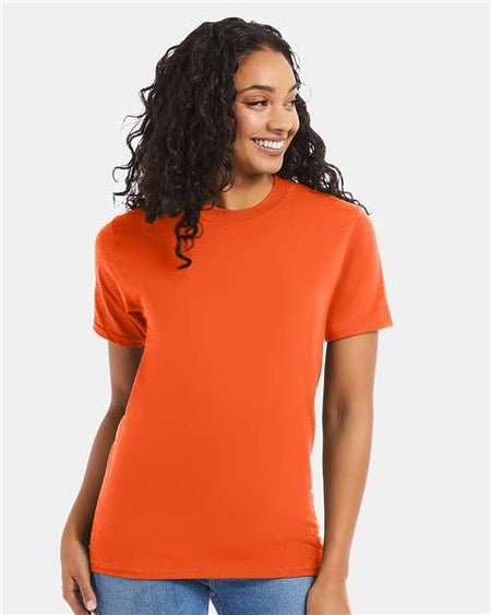 Hanes Beefy-T® T-Shirt - Orange - Hanes 5180 Hanes Orange S