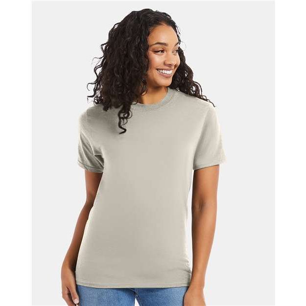 Hanes Beefy-T® T-Shirt - Sand - Hanes 5180 Hanes Sand S