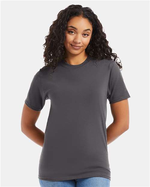 Hanes Beefy-T® T-Shirt - Smoke Grey - Hanes 5180 Hanes Smoke Grey S