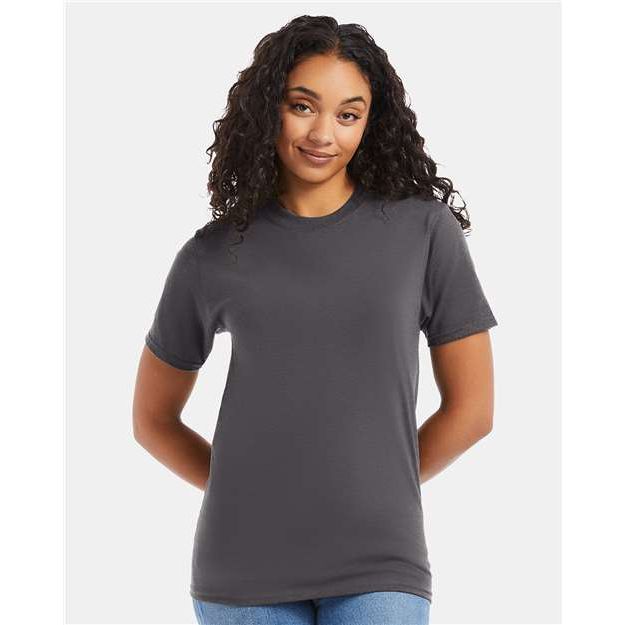 Hanes Beefy-T® T-Shirt - Smoke Grey - Hanes 5180 Hanes Smoke Grey S