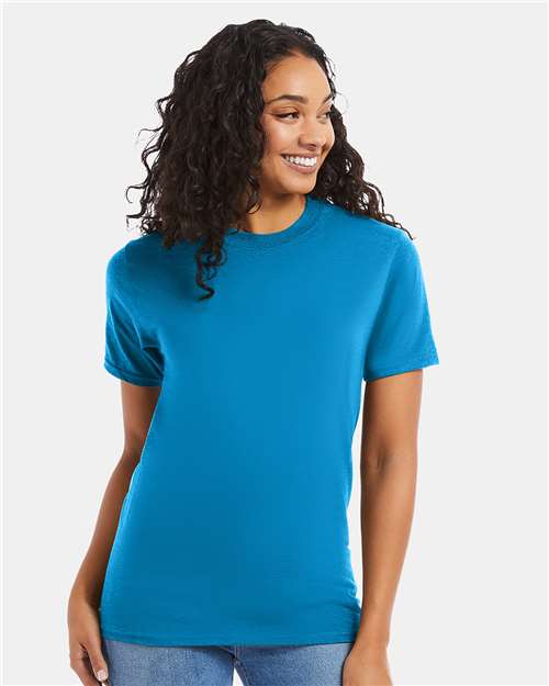 Hanes Beefy-T® T-Shirt - Teal - Hanes 5180 Hanes Teal S