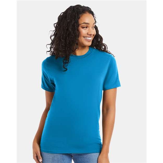 Hanes Beefy-T® T-Shirt - Teal - Hanes 5180 Hanes Teal S