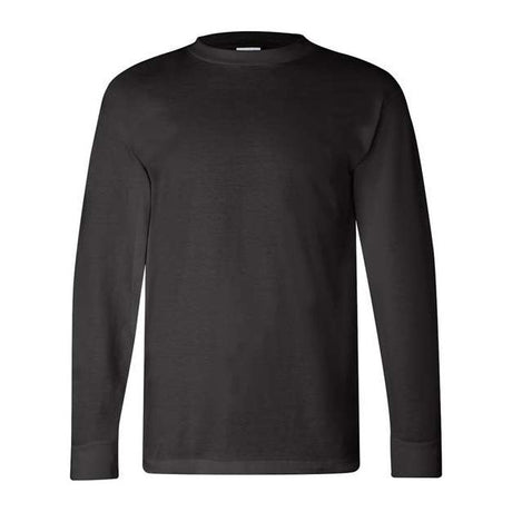 Bayside Unisex USA-Made Long Sleeve T-Shirt - Black - Bayside 6100 Bayside
