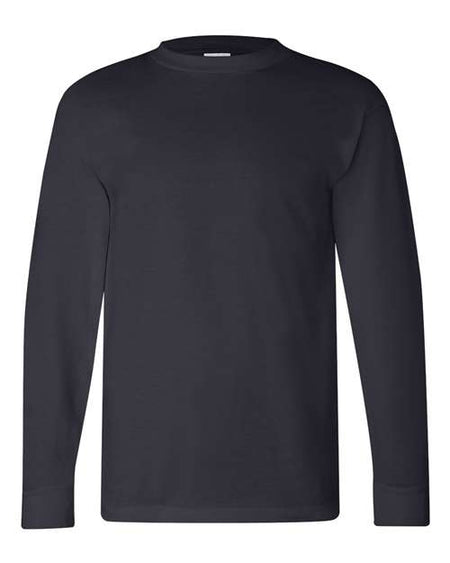 Bayside USA-Made Long Sleeve T-Shirt - Navy - Bayside 6100 Bayside Navy S