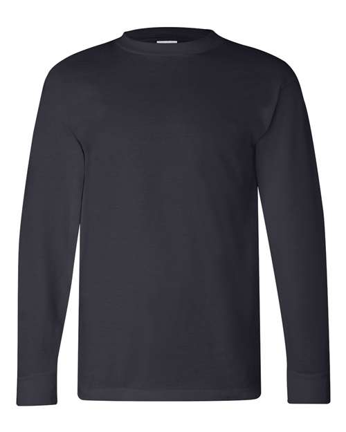 Bayside USA-Made Long Sleeve T-Shirt - Navy - Bayside 6100 Bayside