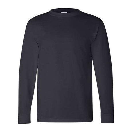 Bayside Unisex USA-Made Long Sleeve T-Shirt - Navy - Bayside 6100 Bayside