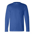 Bayside Unisex USA-Made Long Sleeve T-Shirt - Royal Blue - Bayside 6100 Bayside Royal Blue S
