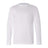 Bayside Unisex USA-Made Long Sleeve T-Shirt - White - Bayside 6100 Bayside White S