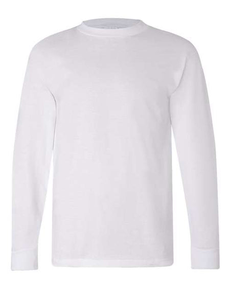 Bayside USA-Made Long Sleeve T-Shirt - White - Bayside 6100 Bayside White S