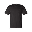 Bayside Unisex USA-Made Pocket T-Shirt - Black - Bayside 7100 Bayside Black S