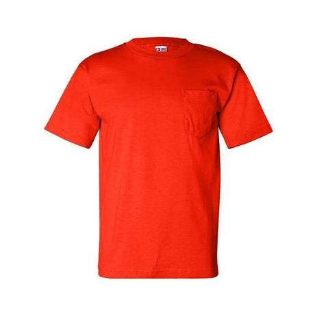 Bayside Unisex USA-Made Pocket T-Shirt - Orange - Bayside 7100 Bayside