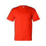 Bayside Unisex USA-Made Pocket T-Shirt - Orange - Bayside 7100 Bayside