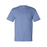 Bayside Unisex USA-Made Pocket T-Shirt - Carolina Blue - Bayside 7100 Bayside Carolina Blue S