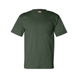 Bayside Unisex USA-Made Pocket T-Shirt - Forest Green - Bayside 7100 Bayside