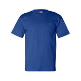 Bayside Unisex USA-Made Pocket T-Shirt - Royal Blue - Bayside 7100 Bayside