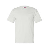 Bayside Unisex USA-Made Pocket T-Shirt - White - Bayside 7100 Bayside White S