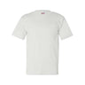 Bayside Unisex USA-Made Pocket T-Shirt - White - Bayside 7100 Bayside White S