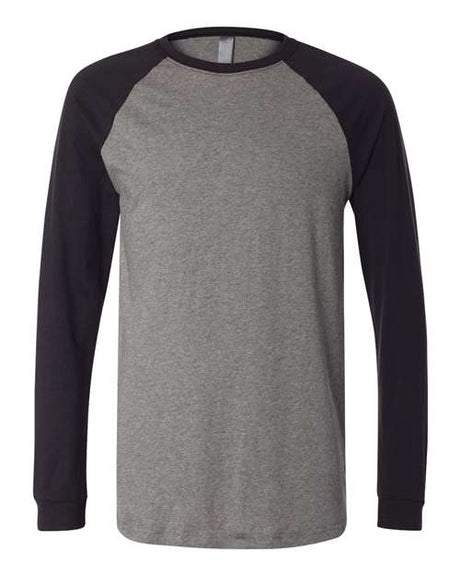 Bella + Canvas 3000 Men's Long Sleeve Jersey Baseball Tee