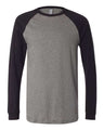 Bella + Canvas 3000 Men's Long Sleeve Jersey Baseball Tee