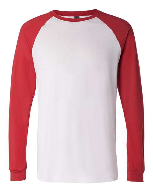 BELLA + CANVAS Men's Long Sleeve Jersey Baseball Tee - BELLA + CANVAS 3000