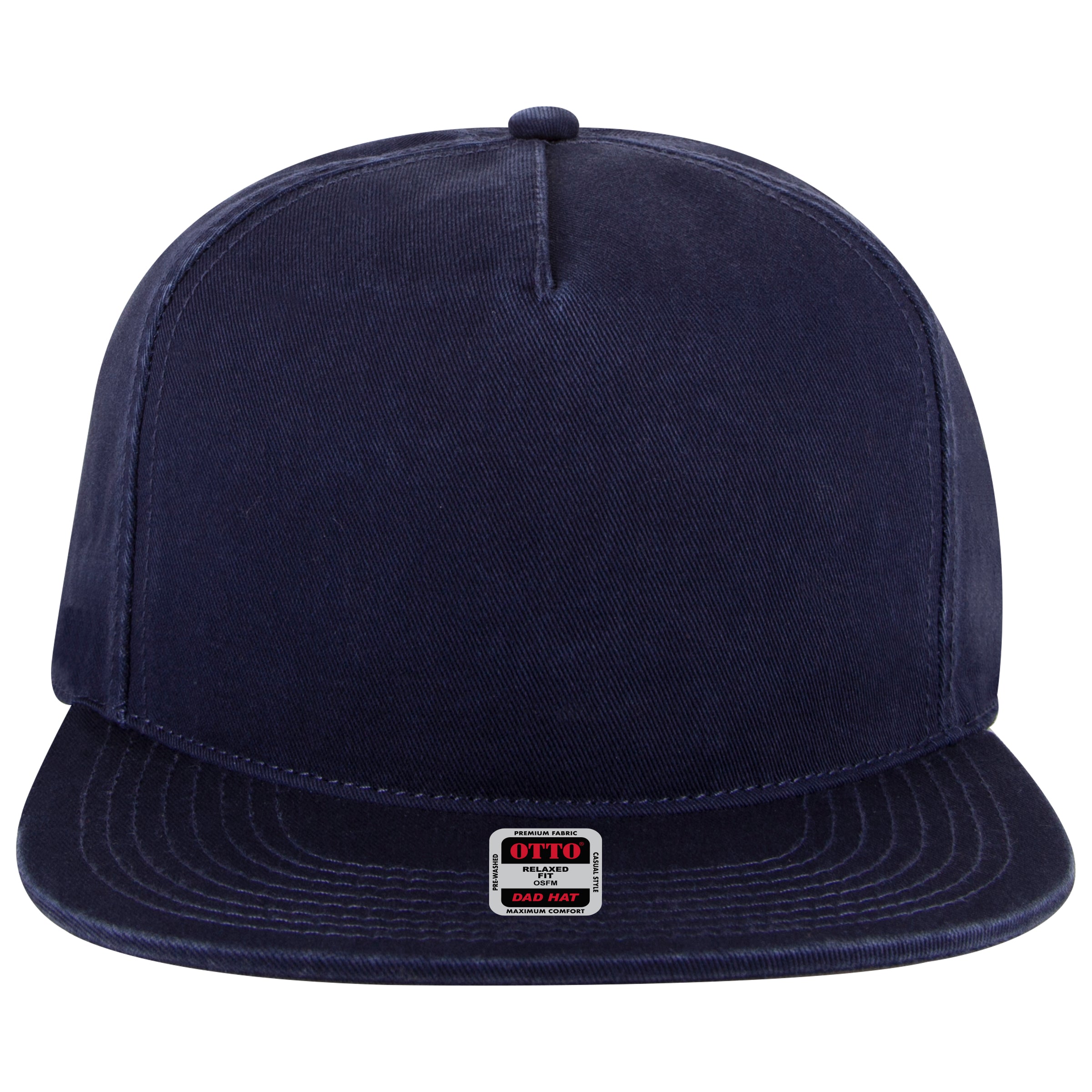 OTTO CAP 5 Panel Low Profile Dad Hat OTTO 176-1315 Otto Cap 004 - Navy OSFM - Adult